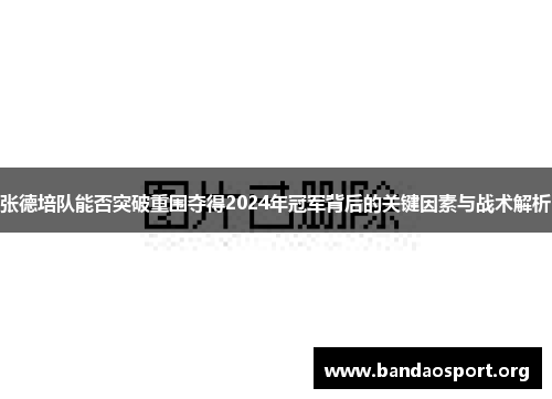 张德培队能否突破重围夺得2024年冠军背后的关键因素与战术解析